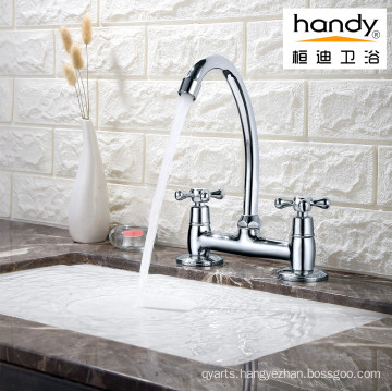Dual Handle  Faucet  Brass Basin Faucet